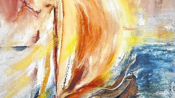Blick in die Ferne: „Sail Away“ von Juana Schwabe. Blick in die Ferne: „Sail Away“ von Juana Schwabe.