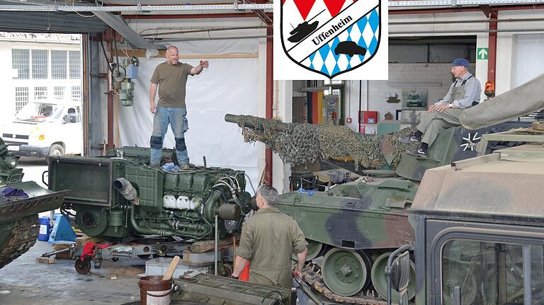 Triebwerkwechsel am Leopard 1. Triebwerkwechsel am Leopard 1.