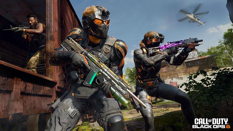 Screenshot aus „Call of Duty: Black Ops 6” - Kompromisslose Action hat auch „Call of Duty: Black Ops 6” wieder zu bieten. Screenshot aus „Call of Duty: Black Ops 6” - Kompromisslose Action hat auch „Call of Duty: Black Ops 6” wieder zu bieten.