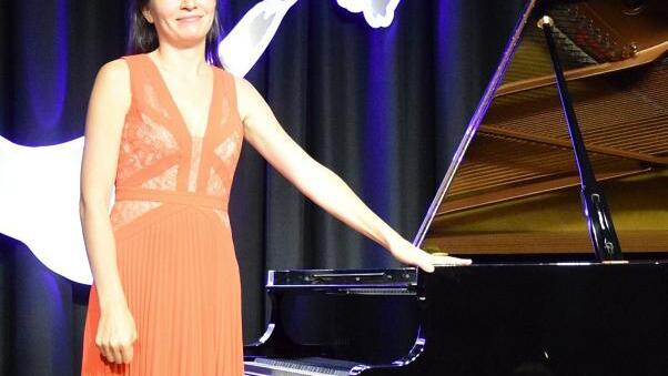 Ekaterina Litvintseva nach dem Konzert im Historischen Rathaus in Karlstadt.