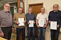 Vorstand Claus Bader, Norbert Handa, Günther Aumüller, Jürgen Kühnel, Winfried Heinkel.  Auf dem Bild fehlen Heinz Hüller und Manfred Back.