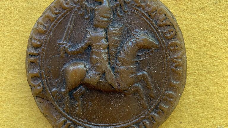 Ein Wachsabguss des Siegels von Ludwig III. von Rieneck-Rothenfels. Ein Wachsabguss des Siegels von Ludwig III. von Rieneck-Rothenfels.