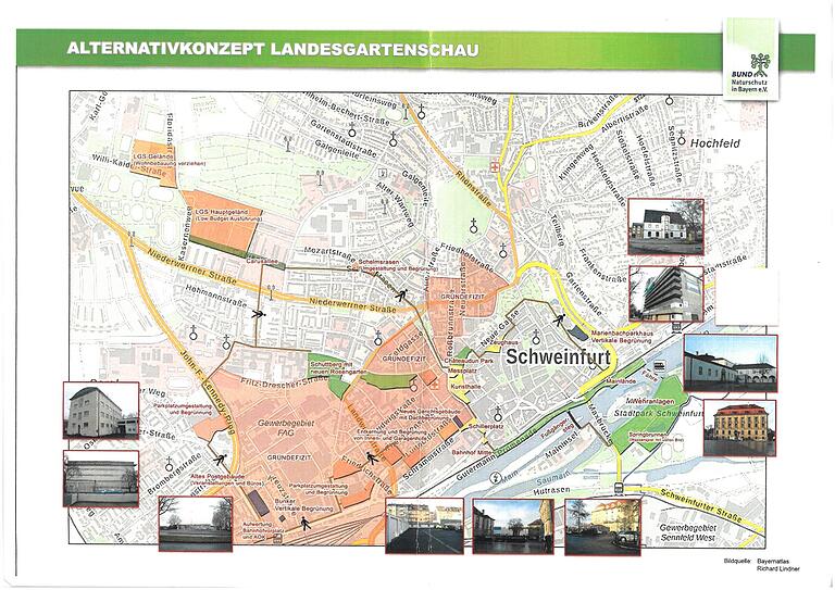 Das Konzept der urbanen Landesgartenschau des Bund Naturschutz in Schweinfurt.