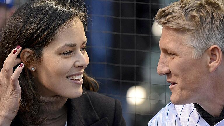 Baseball       -  Bastian Schweinsteiger und seine Frau, die ehemalige serbische Tennisspielerin Ana Ivanovic, in Chicago
