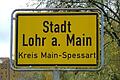 Ortsschild Lohr