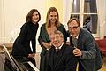 Freuen sich über den gelungenen Liederabend: (von links) Eva Braun (Text), Andrea Tschirch (Gesang), Peter Grossmann (Klavier) und Paul Strobel, Vorsitzender des Vereins Aufwind.