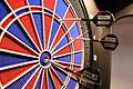 Bullseye, Tripple-20 und Tripple-18: Mit diesen 164 Punkten hätte der Werfer beim Electronic-Dartspiel 501 schon einmal eine gute Basis für den weiteren Wettkampf gelegt.