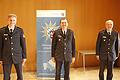 Wechsel bei der PI Schweinfurt: Der neue Leiter Markus Hack (links) wurde von Polizeipräsident Gerhard Kallert (Mitte) in sein Amt eingeführt, sein Vorgänger Joachim Mittelstädt verabschiedet.