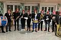 Im Bild: Die Musiker als „Altneihauser Feuerwehrkapelle“.
