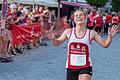 Die letzten Meter: Maja Betz war die schnellste Frau beim Sparkassen-Stadtlauf in Bad Neustadt.