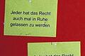 Geregeltes Miteinander: Hausordnung und Hinweise sorgen dafür, dass sich jeder wohlfühlen kann.