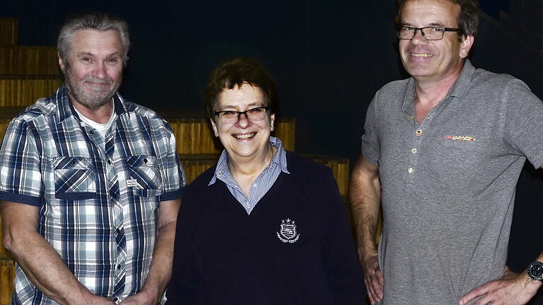 Vorsitzende Brigitte Michel (Mitte), Stellvertretender VorsitzenderNiels Kölbl (rechts), Kassenführer und Börsenleiter Richard Scheiner (links).