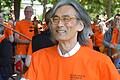 Begeisterte&nbsp; die Musikerinnen und Musiker beim Symphonic Mob in Bad Kissingen: Stardirigent Kent Nagano.