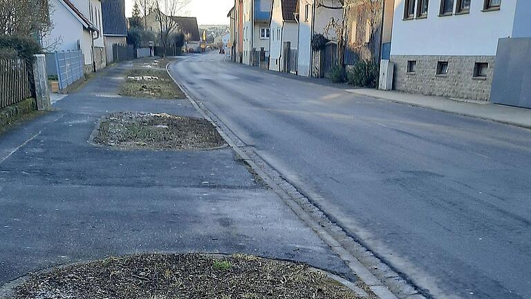 Ende Januar haben die Mitarbeitenden des Hausener Bauhofs in der Erbshausener Straße in Sulzwiesen sieben Bäume entlang der Kreisstraße Wü vier gefällt. Sie waren morsch. In den Pflanzbeeten sollen nun Stauden für Wildbienen angelegt werden. Ende Januar haben die Mitarbeitenden des Hausener Bauhofs in der Erbshausener Straße in Sulzwiesen sieben Bäume entlang der Kreisstraße Wü vier gefällt. Sie waren morsch. In den Pflanzbeeten sollen nun Stauden für Wildbienen angelegt werden.