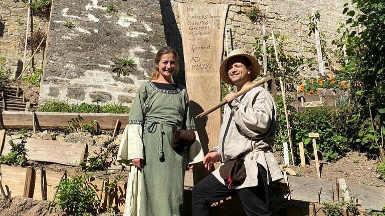 Manuela und Andreas Oeder machen mit beim Projekt 'Burg Grumbach lebt'.