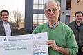 Das Foto zeigt Markus Seibel von der Schullandheim Hobbach-Bauersberg gGmbH (Mitte) mit den IFSYS-Geschäftsführern Adelbert Demar (links) und Rigobert Zehner.