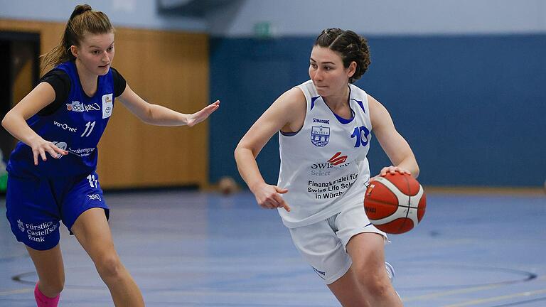 Nina Wucherer (rechts auf einem Archivfoto mit Kaja Szych von der TG Würzburg II) und ihr TV Marktheidenfeld haben es im Play-off-Halbfinale mit dem USV Jena und damit wohl mit dem stärksten Team der Basketball-Regionalliga Südost zu tun. Nina Wucherer (rechts auf einem Archivfoto mit Kaja Szych von der TG Würzburg II) und ihr TV Marktheidenfeld haben es im Play-off-Halbfinale mit dem USV Jena und damit wohl mit dem stärksten Team der Basketball-Regionalliga Südost zu tun.