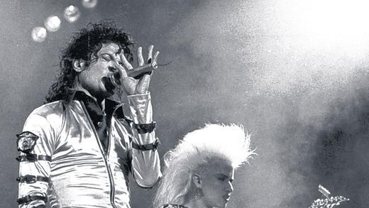 Gutes Duo: Der King of Pop und Jennifer Batten.