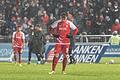 Dem Abgrund einen Schritt näher: Nach dem 1:2 gegen den 1. FC Kaiserslautern ist Kickers-Akteur Marvin Pourié die Enttäuschung deutlich anzusehen.