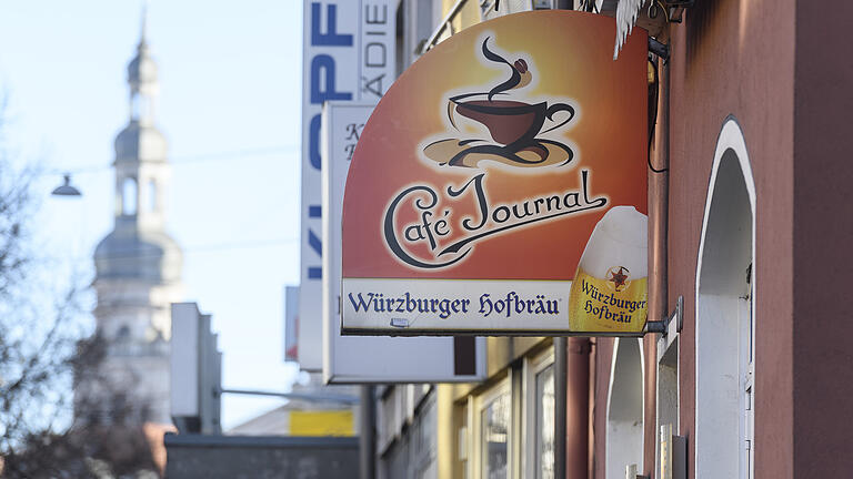 Blick auf das Café Journal an der Juliuspromenade in Würzburg. Das Traditionscafé schließt am 14. Februar. Blick auf das Café Journal an der Juliuspromenade in Würzburg. Das Traditionscafé schließt am 14. Februar.