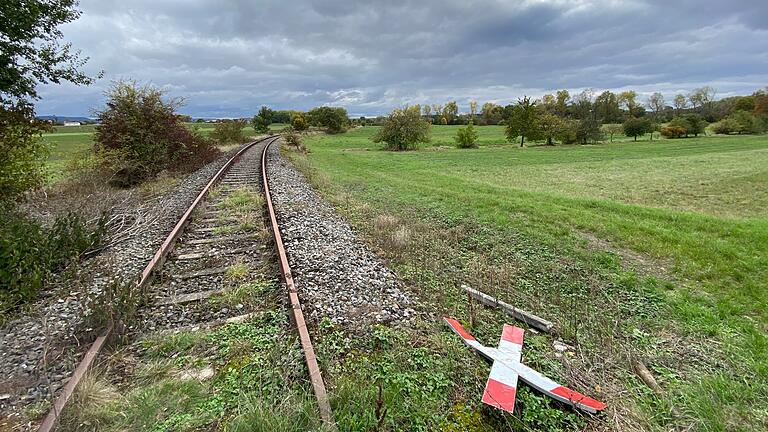 Auf einer umgebauten, asphaltierten Trasse der Steigerwaldbahn zwischen Schweinfurt und Gerolzhofen könnte laut einer Idee der CSU auch der People Mover von ZF fahren.