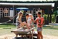 Wasser spielt nicht nur in Form der Heilquellen eine große Rolle im Staatsbad Brückenau, sondern auch auf dem Spielplatz. Elisabeth, Johann und David testen die Wasser-Spiele.  Foto: Ralf Ruppert       -  Wasser spielt nicht nur in Form der Heilquellen eine große Rolle im Staatsbad Brückenau, sondern auch auf dem Spielplatz. Elisabeth, Johann und David testen die Wasser-Spiele.  Foto: Ralf Ruppert