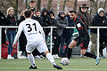 Dardan Karimani (rechts, gegen Abtswinds Felix Lehrmann) traf beim 3:1-Sieg in Abtswind zum 1:0 für die Würzburger Kickers.