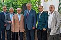 Stützen der Aktionsgemeinschaft Hafenlohrtal: (von links) stellvertretender Vorsitzender Erich Perchermeier, Bürgermeister Gerd Aulenbach, Sebastian Schönauer, Günter Eich, Prof. Hubert Weiger, stellvertretender Vorsitzender Dieter Seidel, Harald Milner und Schatzmeister Hubert Künzinger.