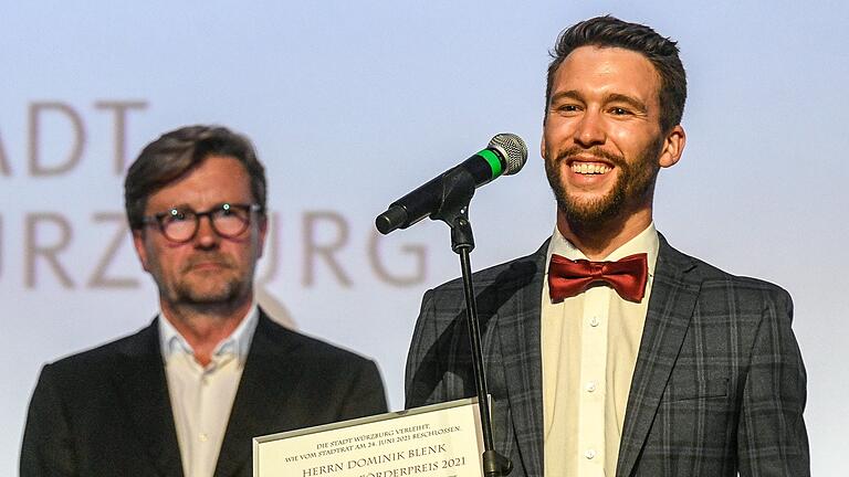 Domink Blenk (rechts) erhielt einen Kulturförderpreis