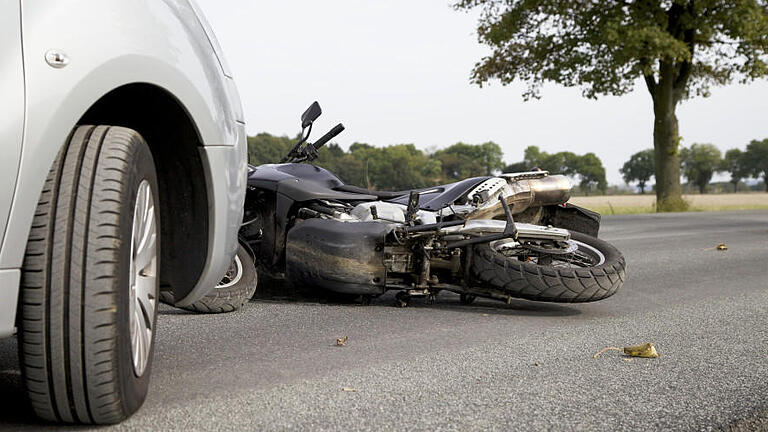 Motorradunfall (Symbolfoto).