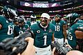 Super Bowl - Philadelphia Eagles - Kansas City Chiefs       -  Hurts holte zum ersten Mal den Super Bowl - und wurde wertvollster Spieler.