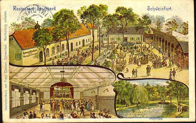 Das Restaurant Stadtpark um 1910. Trotz sorgfältiger Recherche konnten der Rechteinhaber des Fotos nicht ermittelt werden. Rechteinhaber werden gebeten, sich mit der Redaktion in Verbindung zu setzen. Das Restaurant Stadtpark um 1910. Trotz sorgfältiger Recherche konnten der Rechteinhaber des Fotos nicht ermittelt werden. Rechteinhaber werden gebeten, sich mit der Redaktion in Verbindung zu setzen. 