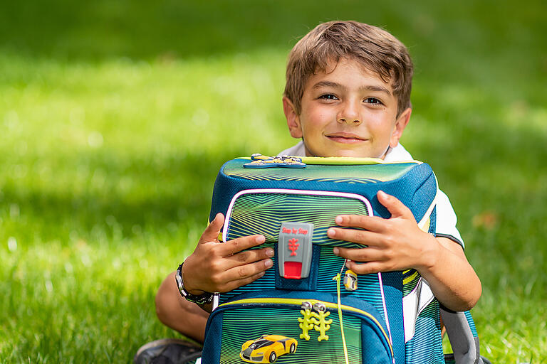 Der erste Schultag: Leonhard ist schon ganz gespannt.&nbsp;