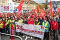 Rund 5000 Menschen nahmen an der Großkundgebung der IG Metall in Schweinfurt am 18. April teil. In manchen Betrieben kam es zu Einschränkungen bei der Produktion.&nbsp; &nbsp;