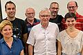 Der einstimmig gewählte Vorstand des Musikvereins Estenfeld (von links): Sarah King (Revisorin), Michael Hümpfner (Orchesterleiter), Edgar Drescher (Revisor), Peter Hasch (Vorsitzender), Steffen Ritzer (Finanzen), Judith Beifuß (Orchesterleiterin &amp; Nachwuchs) und Klemens Ade (Schriftführer).