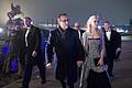 AUSTRIA-PROTEST-ACADEMICS BALL       -  FPÖ-Chef Heinz-Christian Strache mit seiner Frau Philippa auf dem Weg zum Burschenschaften-Ball.