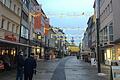Blick in die Spitalstraße Anfang Dezember in Schweinfurt während des Corona-Lockdowns. Normalerweise wäre im Advent hier deutlich mehr los.