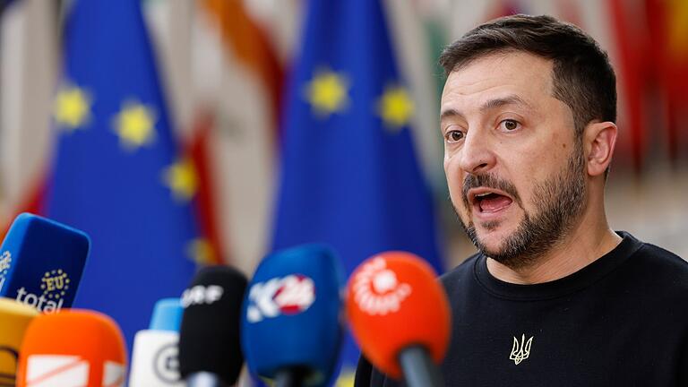 EU-Gipfel - Belgien       -  Will ein Raketen-Paket zur Abschreckung: Der ukrainische Präsident Wolodymyr Selenskyj.