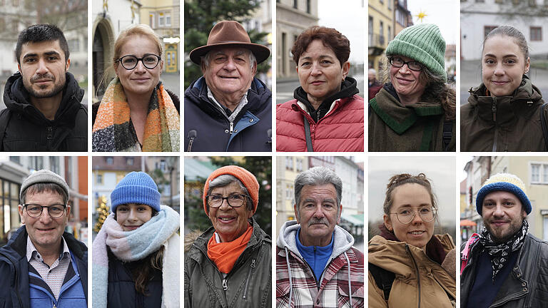 Ihre Wünsche fürs neue Jahr 2023 verraten haben (oben von links) Hemn Jawhar, Susann Krause, Harald Röhner, Olga Thomaidou, Christine Töpfer, Franca Landauer sowie (unten von links)&nbsp; Siegfried Voltz, Luca Christmann, Inge Sauer, Peter Lange, Mandy Böhm und Bastian Samfaß.