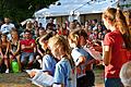 Der Lagerchor beim JRK Zeltlager in Sulzfeld bekam viel Beifall von den Eltern und Großeltern.