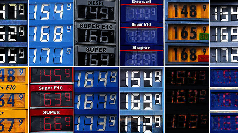 Wer soll da noch durchblicken? Anzeigetafeln mit den Preisen an deutschen Tankstellen. Die Preissprünge sollen künftig von einer Meldebehörde kontrolliert werden.