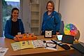Die Autismus-Förderung ist komplex, deshalb gestalten die Therapeutinnen, hier Verena Endres (links) und Kathrin Wojtzyk, viele Übungsmaterialien selbst.