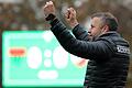 Auch Trainer Christian Gmünder atmete auf nach dem 2:0-Sieg des FC 05 Schweinfurt über Heimstetten.