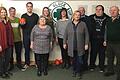 Der SKK Glück Auf ehrte (von links) Birgit Umhöfer, Wolfgang Schubert, Vorsitzender Michael Umhöfer, Hannelore Grünewald, Nadine Limpert, Marion Limpert, Andrea Eckert, Günter Häusler, Werner Böhm und Ehrenvorsitzender Horst Siebenlist.