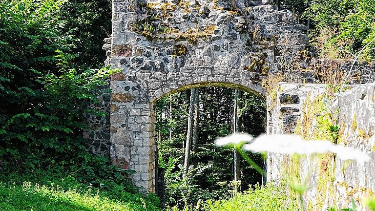 Das Außentor, durch das der Besucher die Ruine der Bramburg betritt, stammt aus dem 16. Jahrhundert. Es lehnt an einer älteren Ringmauer. Das Außentor, durch das der Besucher die Ruine der Bramburg betritt, stammt aus dem 16. Jahrhundert. Es lehnt an einer älteren Ringmauer.