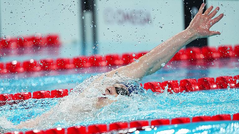 Paris 2024 - Schwimmen       -  Lukas Märtens hat eine Medaille im Rückenschwimmen verfehlt.