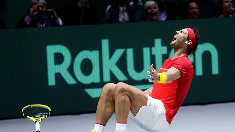 Davis Cup - Finale       -  Emotional feierte Rafael Nadal den Davis-Cup-Titel 2019 - es war sein fünfter.