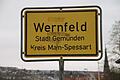 Ortsschild Wernfeld