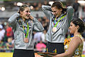 Duo       -  Kristina Vogel und Miriam Welte gewannen Bronze im Teamsprint. Foto: Felix Kaestle