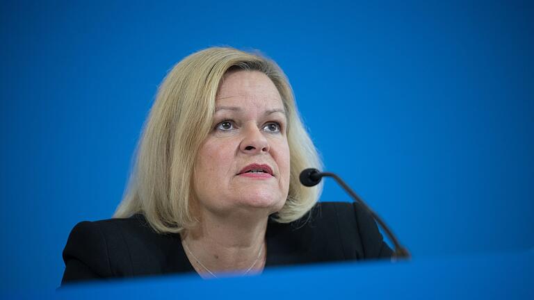 Pressekonferenz Bundesinnenministerin Faeser       -  Die SPD-Politikerin Faeser war bei der FDP-Fraktion zu Gast. (Archivbild)